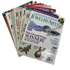 Lapidary Journal Jewelry Artist Magazine Lot of 9 2017-2020 Interweave Gem Arts